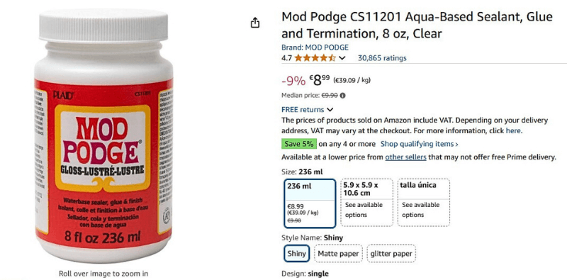 Mod Podge vs Medium Decoupage - Comparison 
